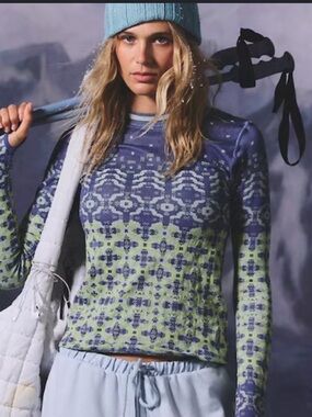 Free People Myoko Jacquard Base Layer NWOT
